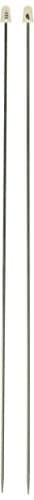 Susan Bates Silvalume Single Point Needles, US 1 (2.25mm), 14in