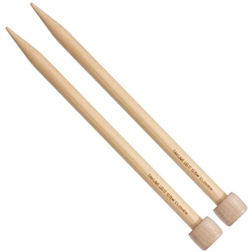Clover Takumi Bamboo Single Point Needles, US 15 (10mm), 14in