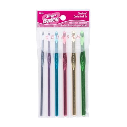 Susan Bates Silvalume Aluminum Crochet Hooks