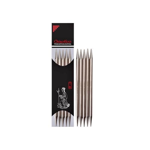 ChiaoGoo 6in Stainless Steel Double Point Needles