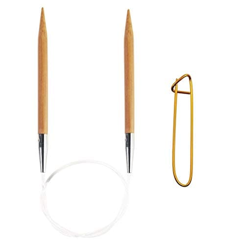 ChiaoGoo Wooden Circular Needle, US 17 (12.75mm), 32in