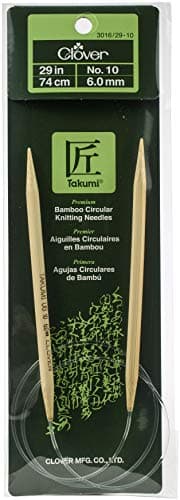 Clover Takumi Bamboo Circular Needle, US 10 (6mm), 29in
