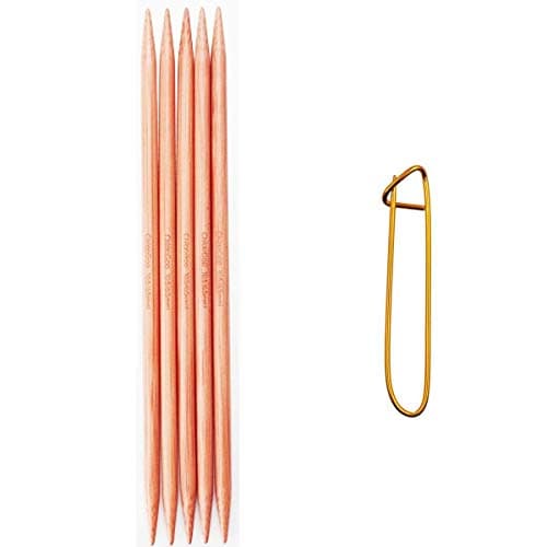 ChiaoGoo Patina Bamboo Double Point Needles, US 15 (10mm), 8in