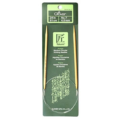 Clover Takumi Bamboo Circular Needle, US 7 (4.5mm), 24in