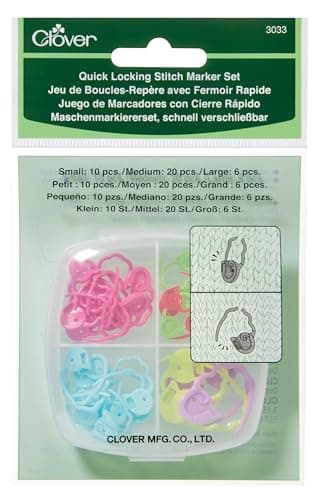 Clover Quick Locking Stitch Marker Set