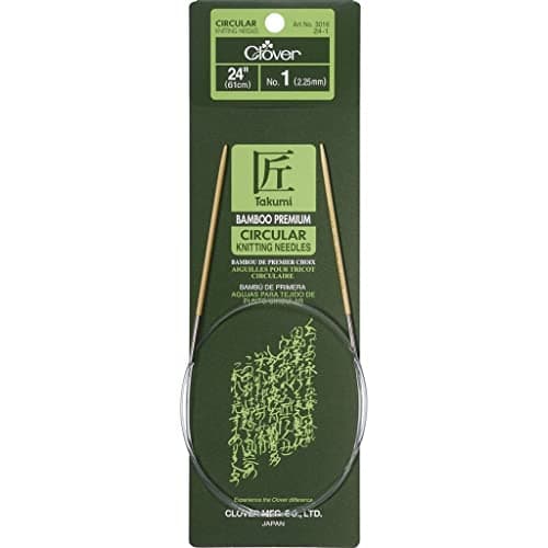 Clover Takumi Bamboo Circular Needle, US 5 (3.75mm), 24in