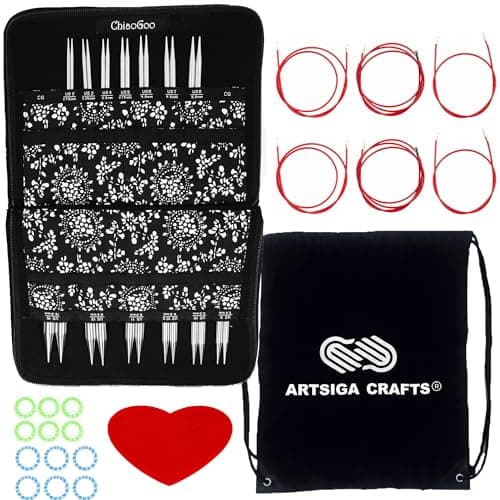 ChiaoGoo TWIST Red Lace Interchangeable Set (Complete, 5in tips)