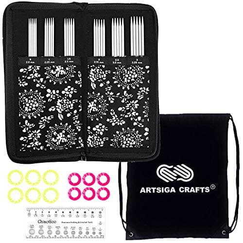 ChiaoGoo TWIST Red Lace 6in Double Point Set (US 0-3)